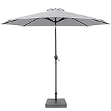 Greesum 9FT Patio Umbrella Outdoor Market Table Umbrella with...