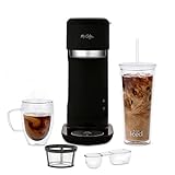 Mr. Coffee Iced and Hot Coffee Maker, Single Serve Machine with...