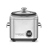 Cuisinart CRC-400 4 Cup Rice Cooker, Stainless Steel Exterior