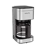 KRUPS Simply Brew Family Drip Coffee Maker, 10-Cup, Black &...