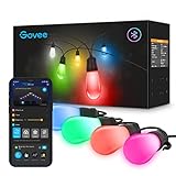 Govee Smart Outdoor String Lights with 30 Dimmable RGBIC LED...