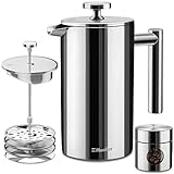 Mueller French Press Double Insulated 304 Stainless Steel Coffee...