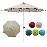 Abba Patio 9ft Patio Umbrella Market Outdoor Table Umbrella with...