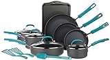 Rachael Ray Classic Brights Hard Anodized Nonstick Cookware Pots...