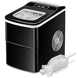 AGLUCKY Countertop Ice Maker Machine, Portable Ice Makers...