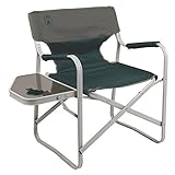 Coleman Outpost Breeze Portable Folding Deck Chair with Side...