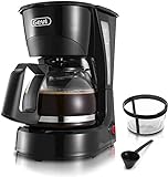 Gevi 4 Cups Small Coffee Maker, Compact Coffee Machine with...