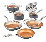 Gotham Steel Pots and Pans Set 12 Piece Cookware Set with Ultra...
