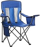Amazon Basics Folding Mesh-Back Outdoor Camping Chair With...